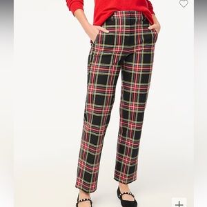 JCrew Tartan Plaid Straight Pant